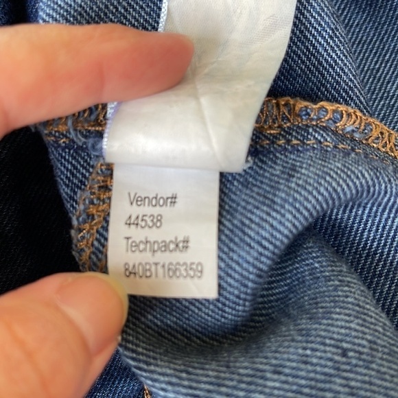 PacSun Women Jeans Mini Skirt Blue,Size 25 - Picture 7 of 8